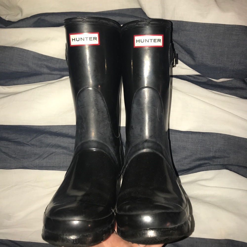 SHORT BLACK HUNTER BOOTS